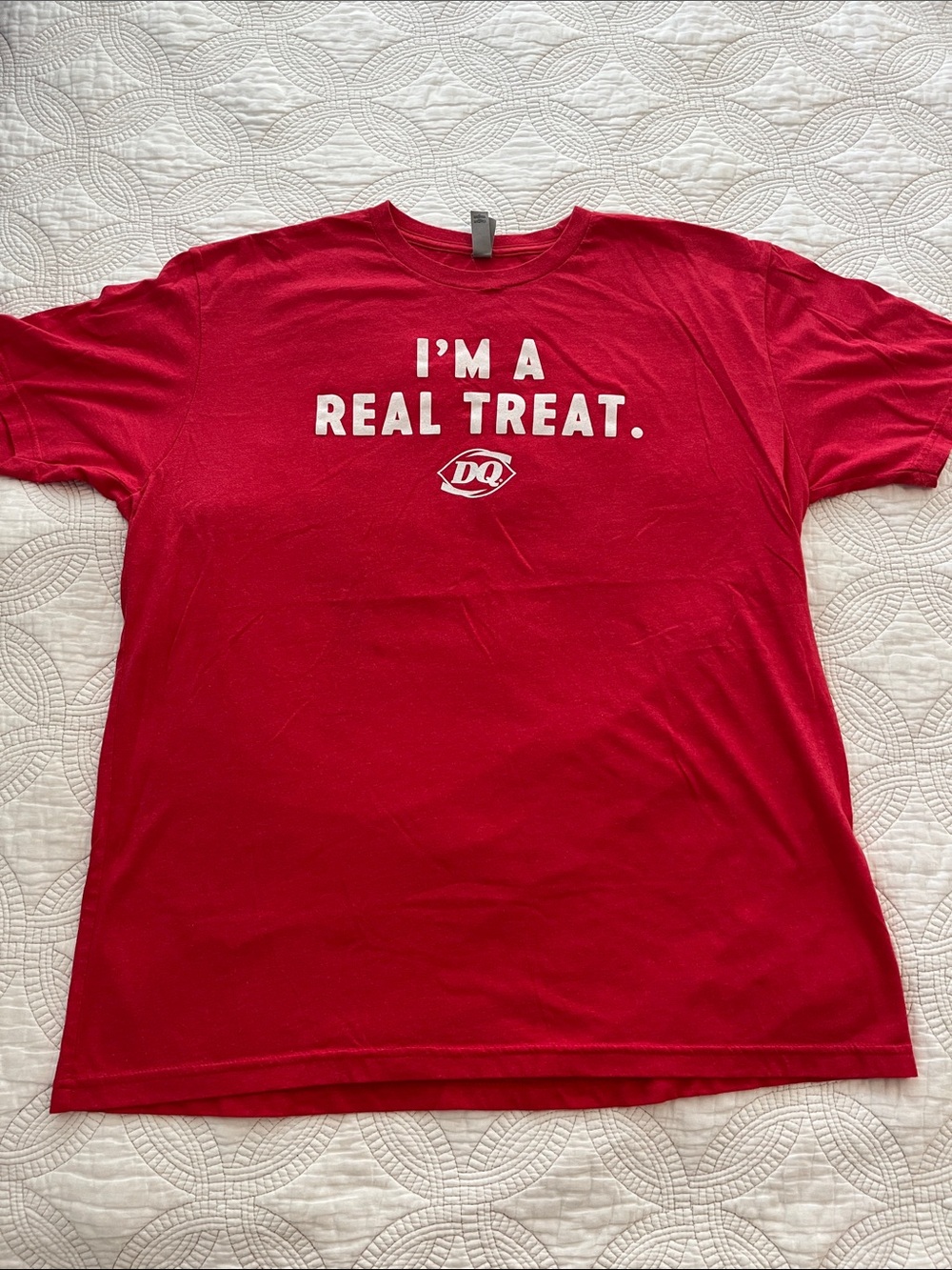 Men’s XL Short-Sleeve Tee with 'I'M A REAL TREAT.' from Dairy Queen/DQ